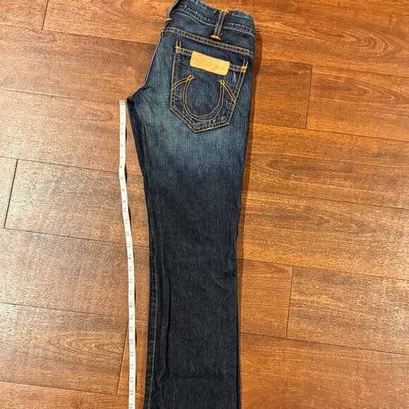 True Religion Becky Bootcut Jeans Women’s 27 Made in USA Dark Wash - Picture 1 of 6
